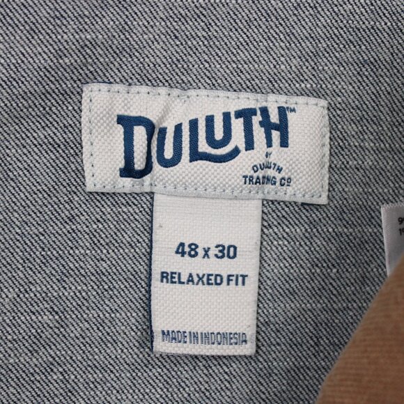 Duluth DuluthFlex Ballroom Jeans Mens 48x30 Blue Relaxed Fit 5-Pocket Stretch - Picture 10 of 13